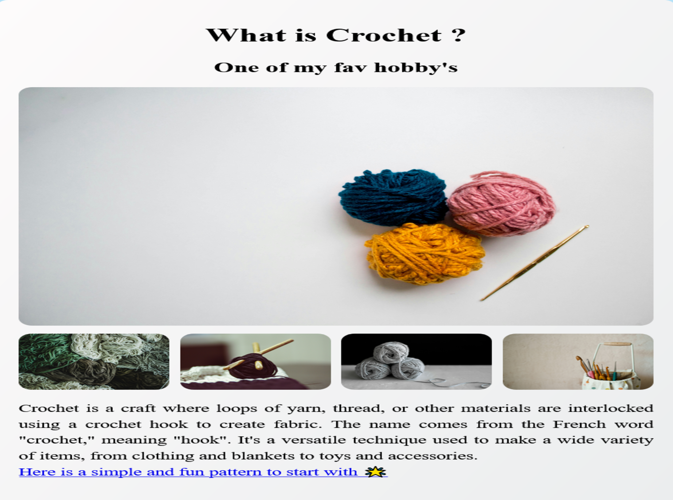 favorite hobby project preview