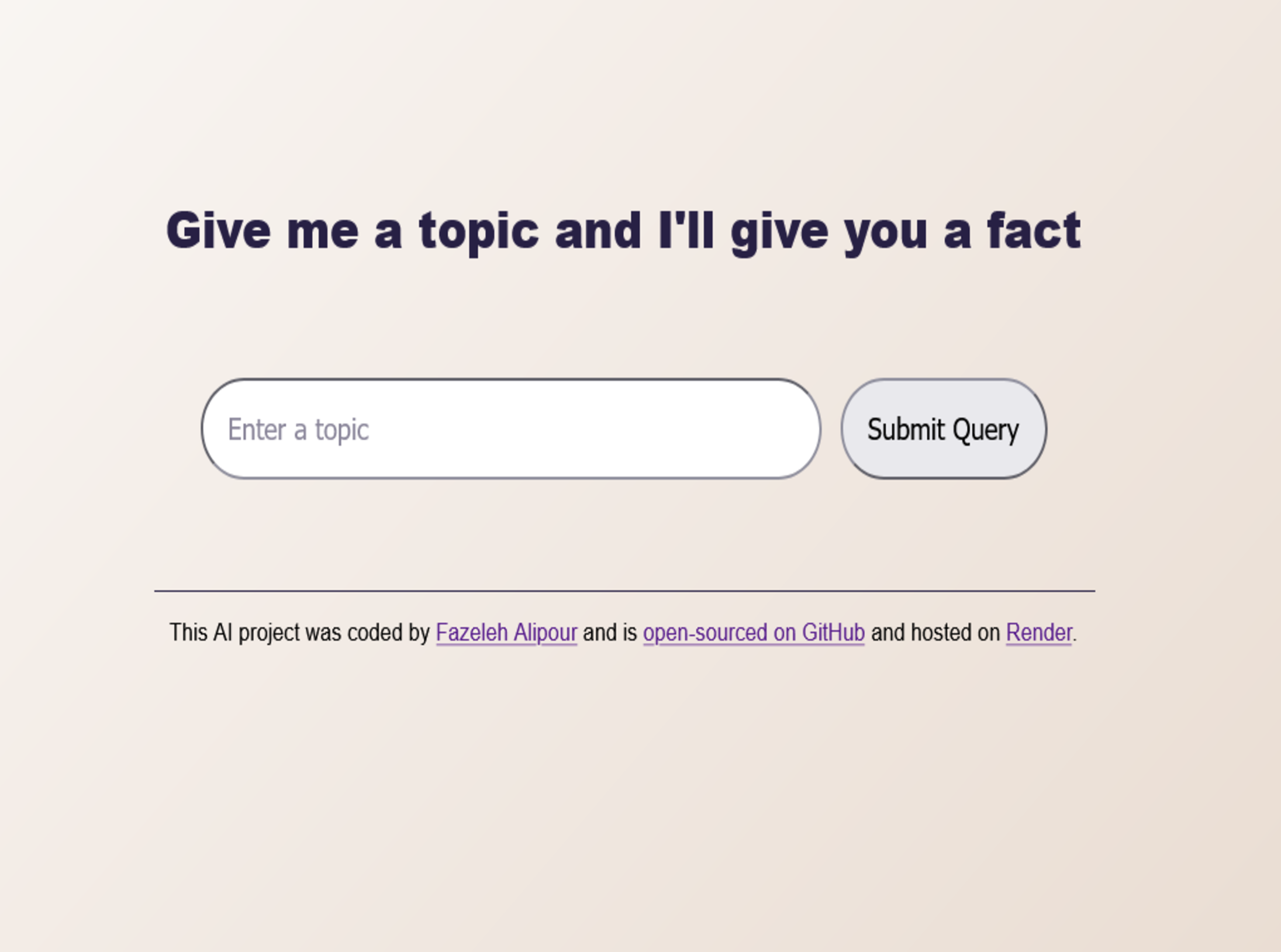 fact generator project preview